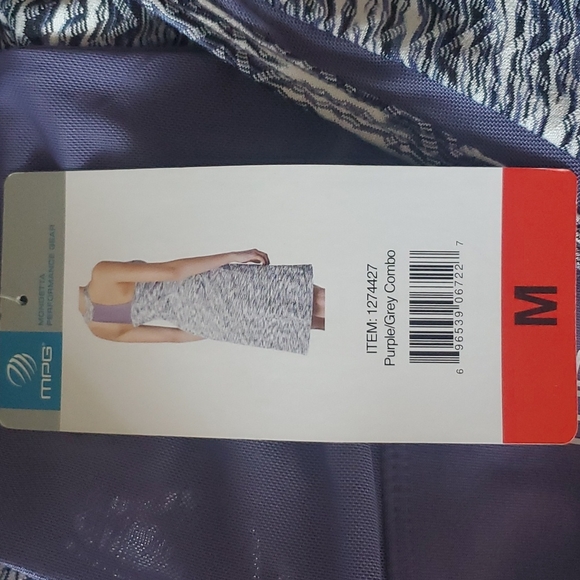 MPG TRAVEL DRESS PURPLE GRAY COMBO SIZE MEDIUM - Picture 7 of 8